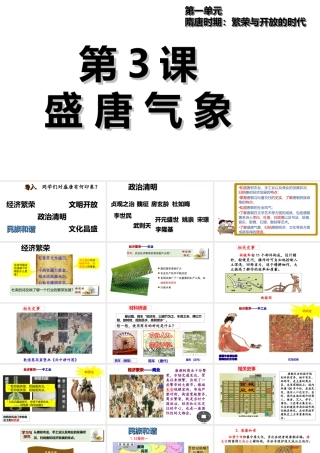 （水滴系列）（秋级历史下册 第3课 盛唐气象课件 新人教版-新人教级下册历史课件