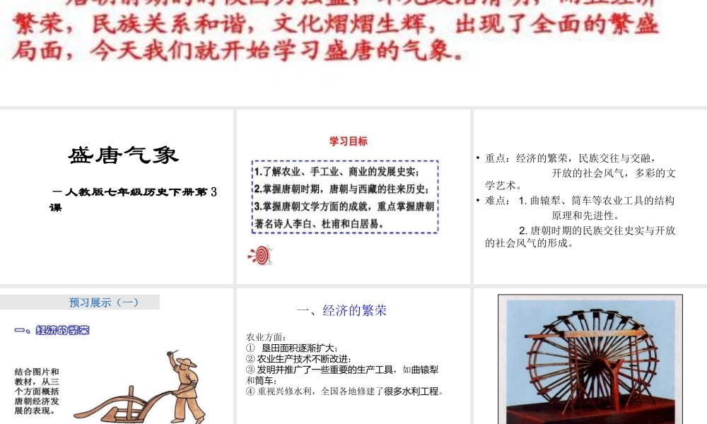 （水滴系列）（秋级历史下册 第3课 盛唐气象课件2 新人教版-新人教级下册历史课件