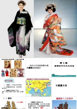 （水滴系列）（秋级历史下册 第4课 唐朝的中外文化交流课件 新人教版