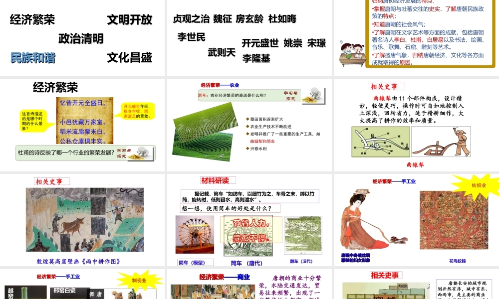 （水滴系列）（秋季版）七年级历史下册 第3课 盛唐气象课件 新人教版-新人教版初中七年级下册历史课件