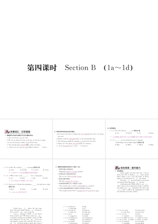（江西专用）秋九年级英语全册 Unit 8 It must belong to Carla（第4课时）习题课件 （新版）人教新目标版-（新版）人教新目标版初中九年级全册英语课件