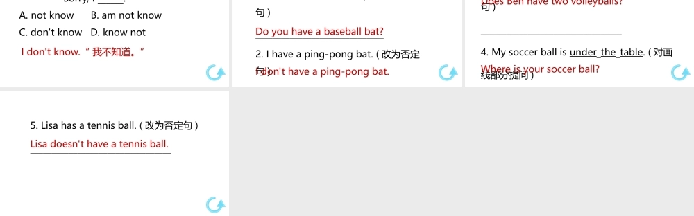 （江西专版）七年级英语上册 Unit 5 Do you have a soccer ball第一课时课件 （新版）人教新目标版-（新版）人教新目标版初中七年级上册英语课件