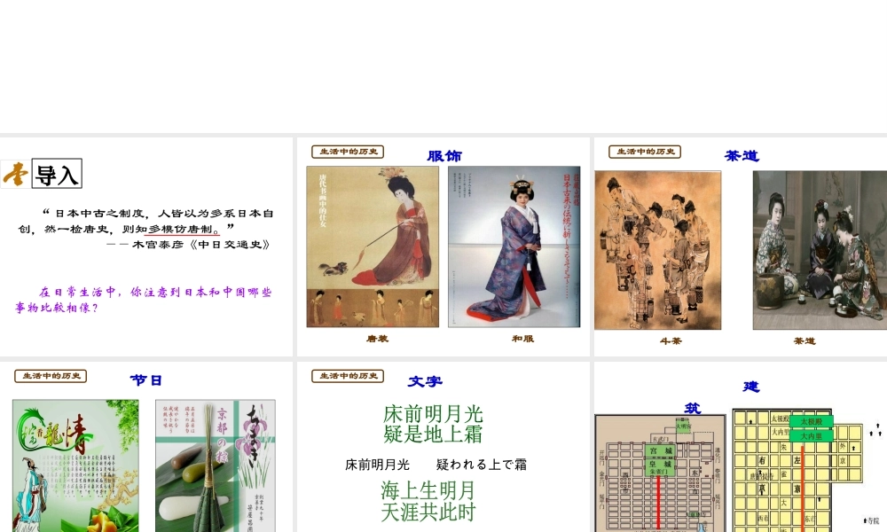 （水滴系列）（秋季版）七年级历史下册 第4课 唐朝的中外文化交流课件 新人教版-新人教版初中七年级下册历史课件