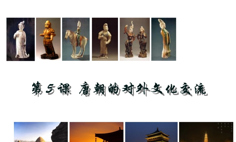 （水滴系列）（秋季版）七年级历史下册 第4课 唐朝的中外文化交流课件1 新人教版-新人教版初中七年级下册历史课件