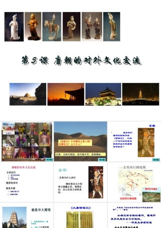 （水滴系列）（秋季版）七年级历史下册 第4课 唐朝的中外文化交流课件1 新人教版-新人教版初中七年级下册历史课件