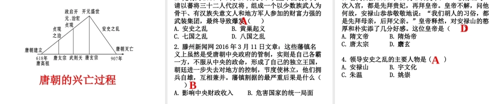 （水滴系列）（秋季版）七年级历史下册 第5课 安史之乱与唐朝衰亡课件 新人教版-新人教版初中七年级下册历史课件