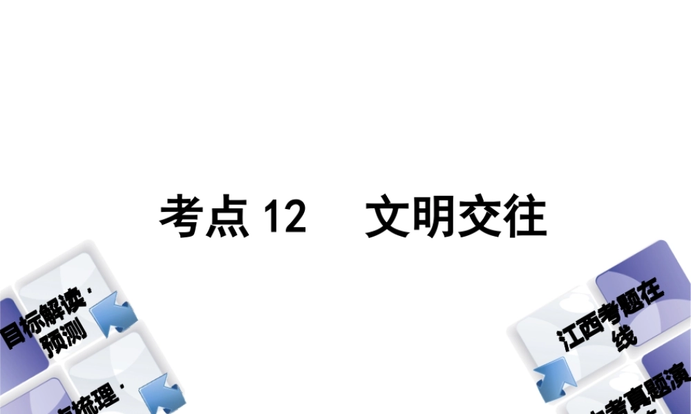 （江西专版）中考政治复习方案 第一单元 心理与品德 考点12 文明交往教材梳理课件-人教版初中九年级全册政治课件