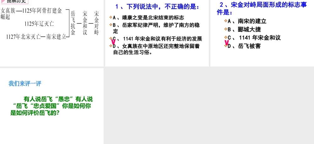 （水滴系列）（秋级历史下册 第8课 金与南宋的对峙课件2 新人教版-新人教级下册历史课件