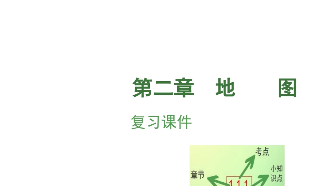 （江西专用）中考地理 第二章 地图复习课件-人教版初中九年级全册地理课件