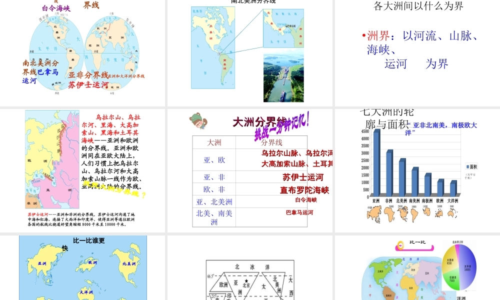 （江西专用）中考地理 第三章 海洋与陆地复习课件-人教版初中九年级全册地理课件