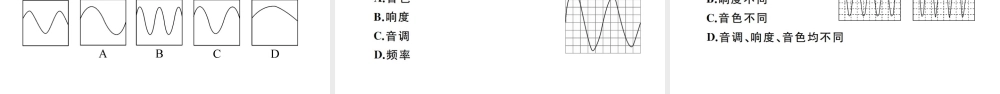 （江西专版）秋八年级物理上册 第二章 专题二 声音的特性习题课件 （新版）新人教版-（新版）新人教版初中八年级上册物理课件