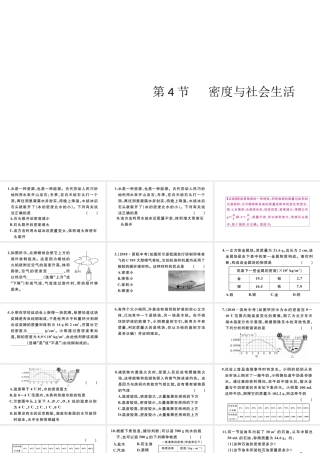 （江西专版）秋八年级物理上册 第六章 第4节 密度与社会生活习题课件 （新版）新人教版-（新版）新人教版初中八年级上册物理课件