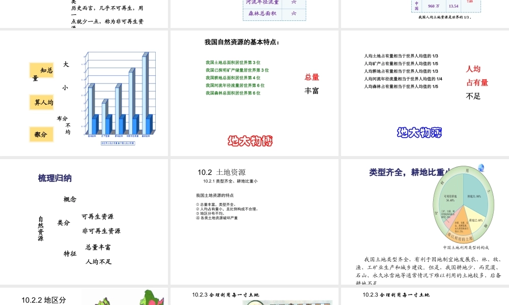 （江西专用）中考地理 第十章 中国的地理资源复习课件-人教版初中九年级全册地理课件