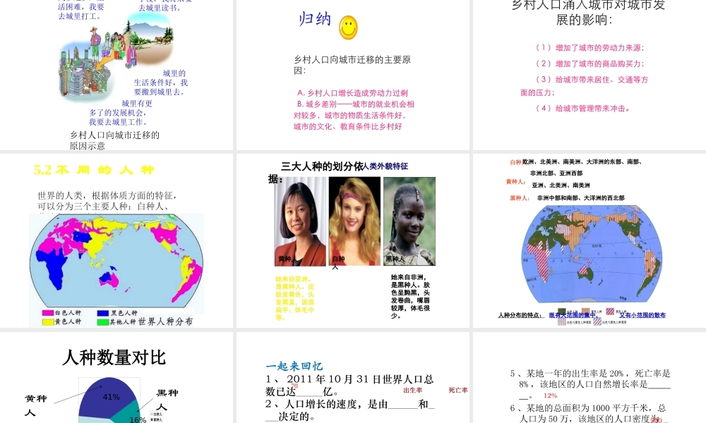 （江西专用）中考地理 第五章 居民与聚落复习课件-人教版初中九年级全册地理课件