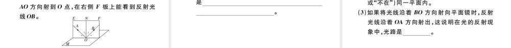 （江西专版）秋八年级物理上册 第四章 第2节 光的反射（第2课时-光路的可逆性 镜面反射和漫反射）习题课件 （新版）新人教版-（新版）新人教版初中八年级上册物理课件