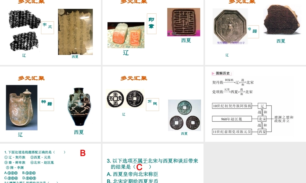 （水滴系列）（秋级历史下册 第七课 辽、西夏与北宋的并立课件 新人教版-新人教级下册历史课件