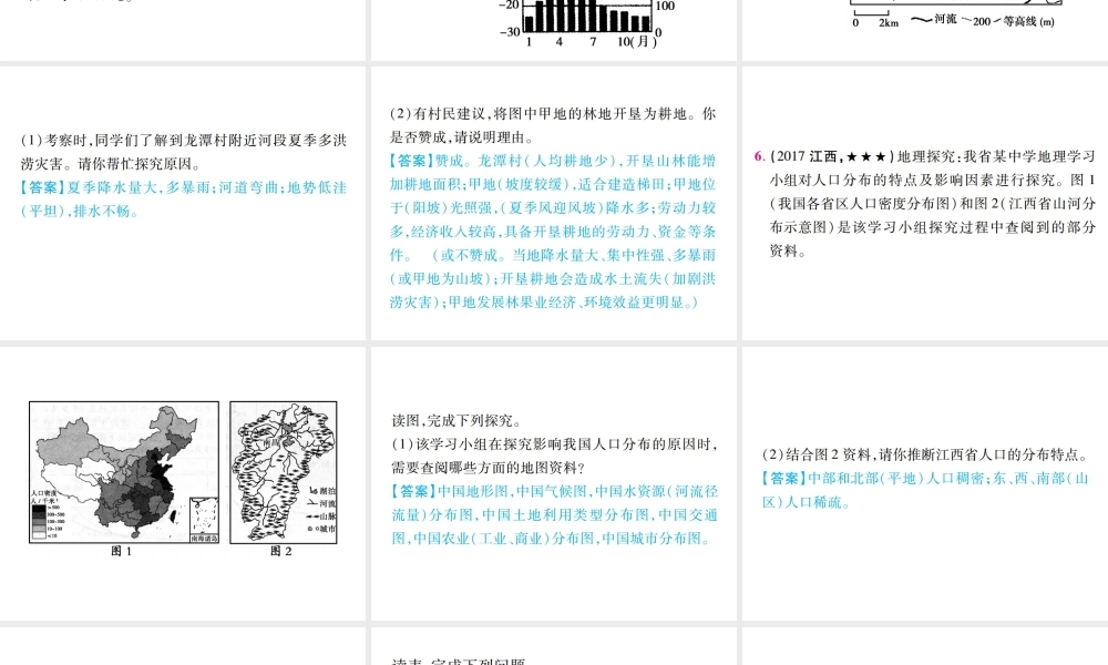 （江西专用）中考地理 乡土地理课件-人教版初中九年级全册地理课件