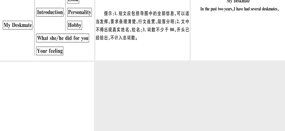 （江西专版）秋八年级英语上册 Unit 3 I’m more outgoing than my sister写作专项习题课件 （新版）人教新目标版-（新版）人教新目标版初中八年级上册英语课件