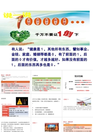 （江西专用）中考道德与法治总复习 考点3 珍爱生命课件-人教版初中九年级全册政治课件