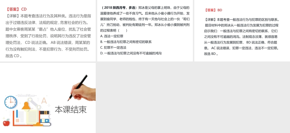 （江西专用）中考道德与法治总复习 考点16 违法与犯罪课件-人教版初中九年级全册政治课件