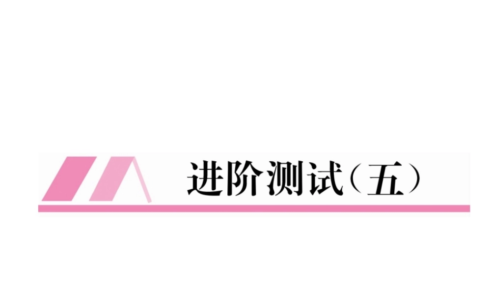 （江西专版）秋九年级化学上册 进阶测试（五）作业课件 （新版）新人教版-（新版）新人教版初中九年级上册化学课件