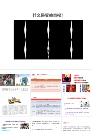 （江西专用）中考道德与法治总复习 考点21 受教育的权利与义务课件-人教版初中九年级全册政治课件