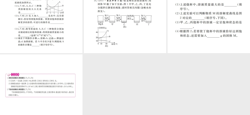 （江西专版）春九年级化学下册 第9单元 溶液 课题2 溶解度 第2课时 溶解度课件 （新版）新人教版-（新版）新人教版初中九年级下册化学课件