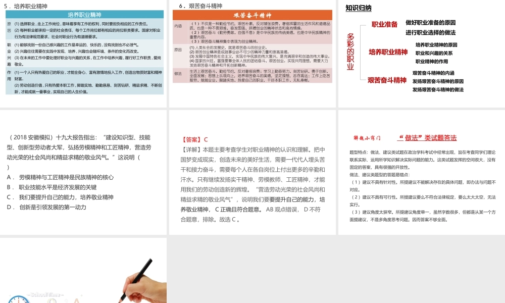 （江西专用）中考道德与法治总复习 考点36 理想与奋斗课件-人教版初中九年级全册政治课件