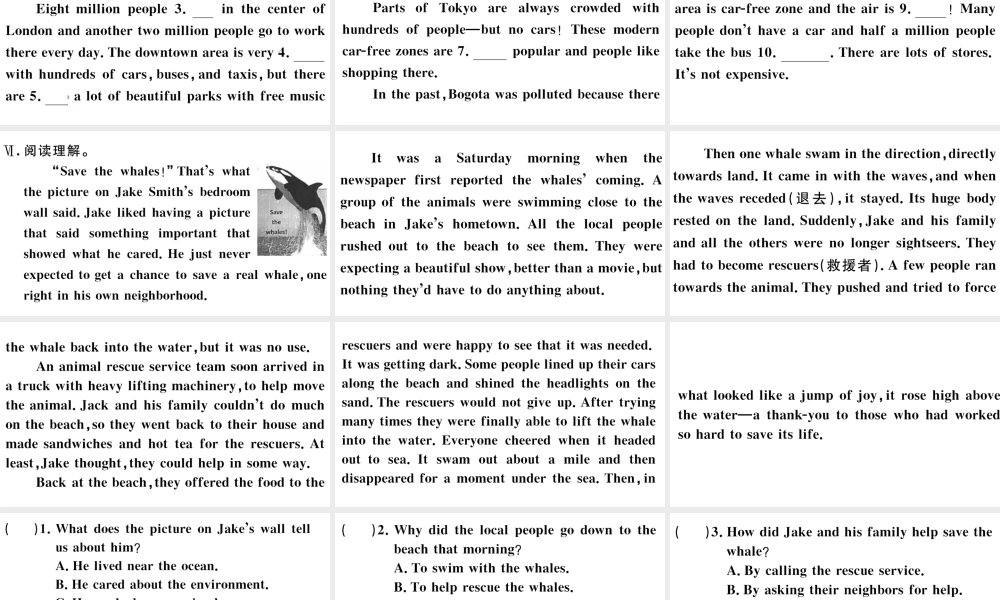 （江西专版）秋九年级英语全册 Unit 13 We’re trying to save the earth第二课时习题课件 （新版）人教新目标版-（新版）人教新目标版初中九年级全册英语课件