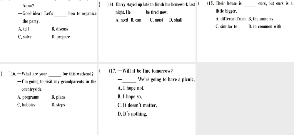 （江西专版）秋八年级英语上册 期末复习专项 专项一 单项填空习题课件 （新版）人教新目标版-（新版）人教新目标版初中八年级上册英语课件