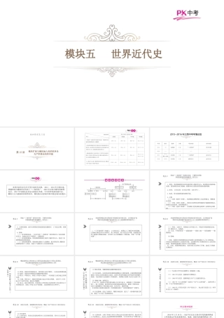 （江西专用）中考历史总复习 第十五单元 殖民扩张与殖民地人民的抗争及无产阶级运动的兴起课件-人教版初中九年级全册历史课件