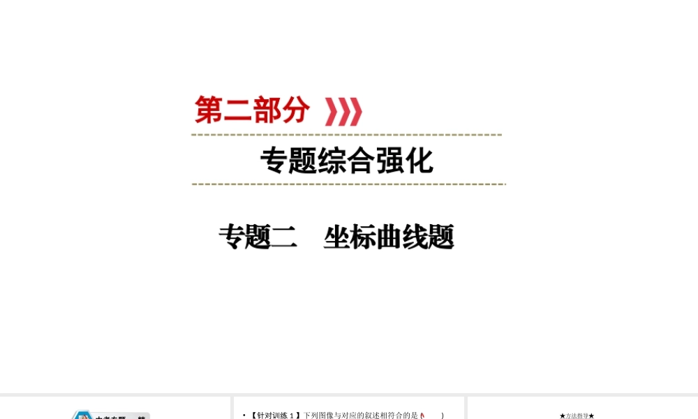 （江西专用）中考化学总复习 第二部分 专题综合强化 专题二 坐标曲线题课件-人教版初中九年级全册化学课件