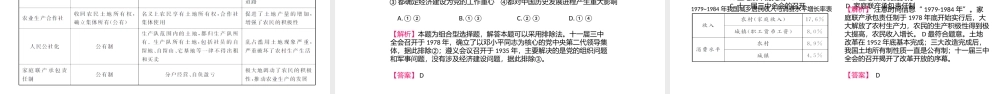 （江西专用）中考历史总复习 第十一单元 建设有中国特色社会主义课件-人教版初中九年级全册历史课件