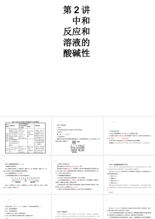 （江西专用）中考化学总复习 第十单元 酸和碱 第2讲 中和反应和溶液的酸碱性课件-人教版初中九年级全册化学课件