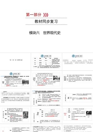 （江西专用）中考历史总复习 第一部分 教材同步复习 模块六 世界现代史 第20章 第二次世界大战课件-人教版初中九年级全册历史课件