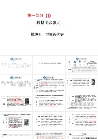 （江西专用）中考历史总复习 第一部分 教材同步复习 模块五 世界近代史 第13章 资本主义的兴起与欧美资产阶级革命课件-人教版初中九年级全册历史课件