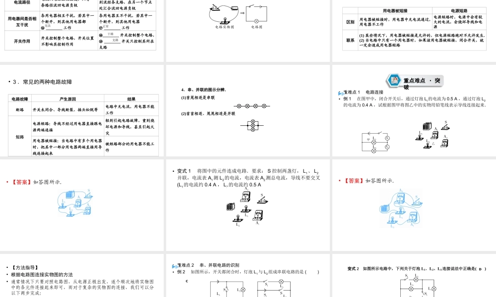 （江西专用）中考物理新设计一轮复习 第十二章 认识电路课件-人教版初中九年级全册物理课件
