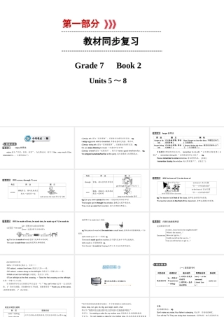 （江西专用）中考英语 第一部分 教材同步复习 Grade 7 Book 2 Units 5-8课件-人教版初中九年级全册英语课件