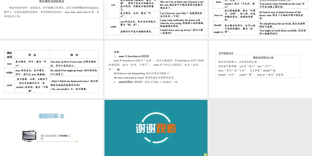 （江西专用）中考英语 第一部分 教材同步复习 Grade 8 Book 2 Units 1-2课件-人教版初中九年级全册英语课件