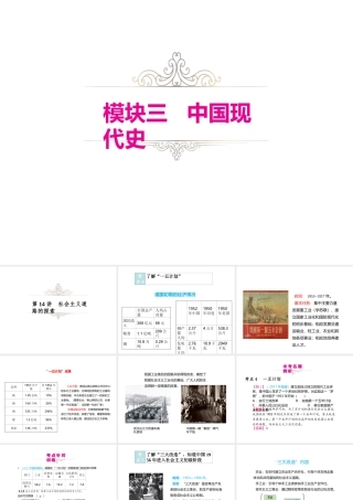 （江西专用）中考历史复习 模块三 中国现代史 第14讲 社会主义道路的探索教学课件-人教版初中九年级全册历史课件