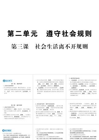 （河南专版）八年级道德与法治上册 第二单元 遵守社会规则 第三课 社会生活离不开规则习题课件 新人教版-新人教版初中八年级上册政治课件