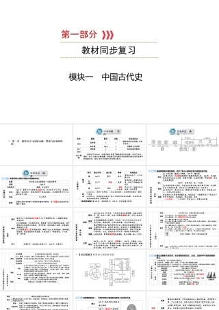 （江西专用）中考历史总复习 第一部分 教材同步复习 模块一 中国古代史 第2章 政权分立与民族交融、繁荣与开放的时代课件-人教版初中九年级全册历史课件