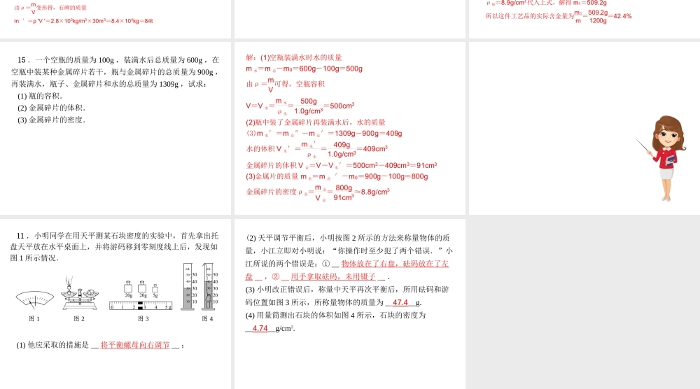 （河北专版）八年级物理专项突破卷期末必备课件 教科版-教科版初中八年级全册物理课件
