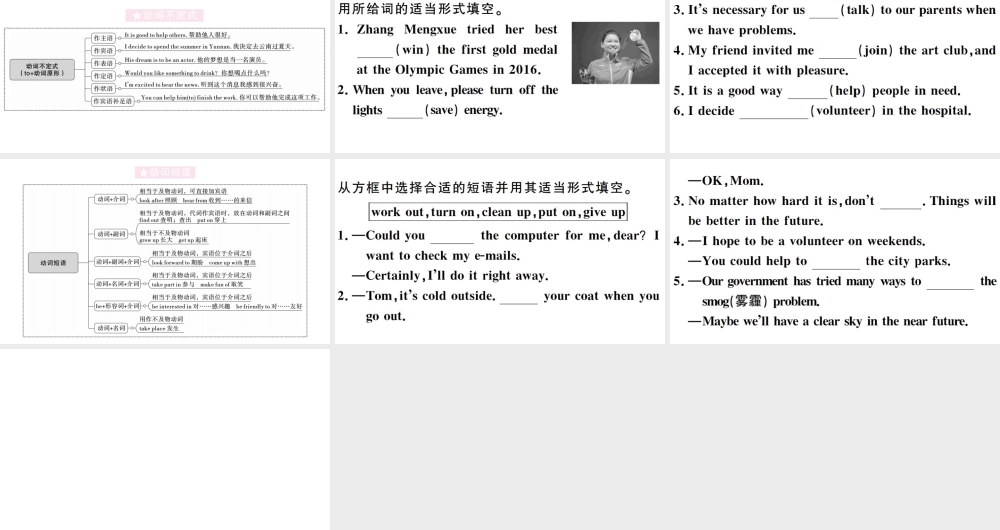 （河南专版）八年级英语下册 Unit 2 I’ll help to clean up the city parks单元语法习题课件（新版）人教新目标版-（新版）人教新目标版初中八年级下册英语课件