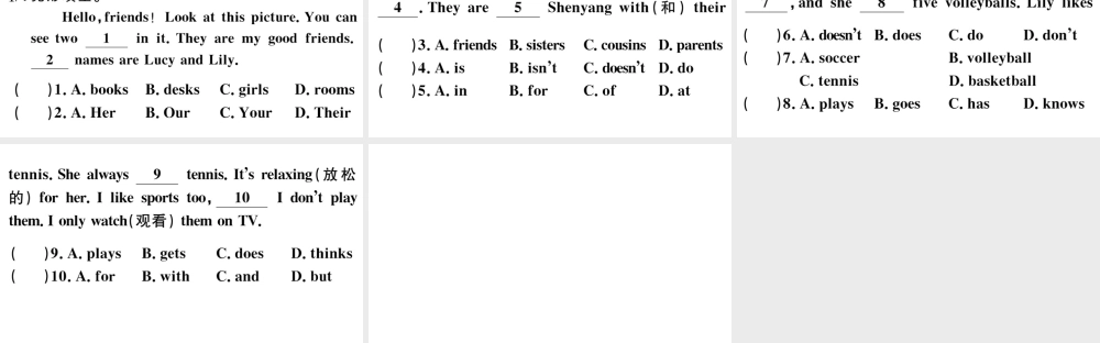 （江西专版）秋七年级英语上册 Unit 5 Do you have a soccer ball第二课时习题课件（新版）人教新目标版-（新版）人教新目标版初中七年级上册英语课件