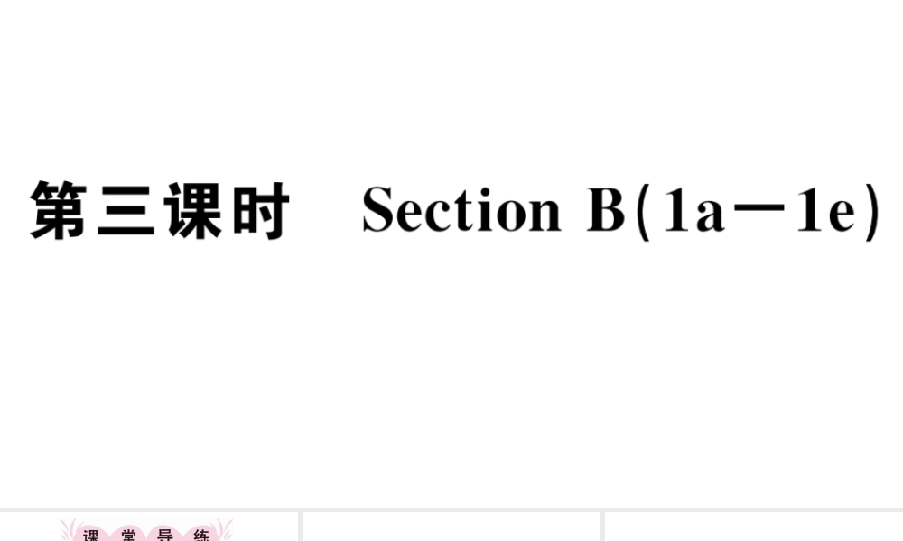 （江西专版）秋七年级英语上册 Unit 6 Do you like bananas第三课时习题课件（新版）人教新目标版-（新版）人教新目标版初中七年级上册英语课件