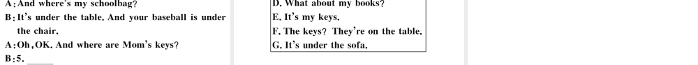 （江西专版）秋七年级英语上册 Unit 4 Where's my schoolbag第一课时习题课件（新版）人教新目标版-（新版）人教新目标版初中七年级上册英语课件