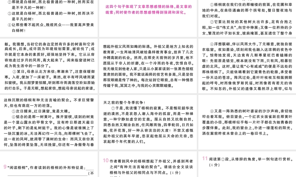 （河北专版）八年级语文上册 第四单元 15 白杨礼赞课件 新人教版-新人教版初中八年级上册语文课件