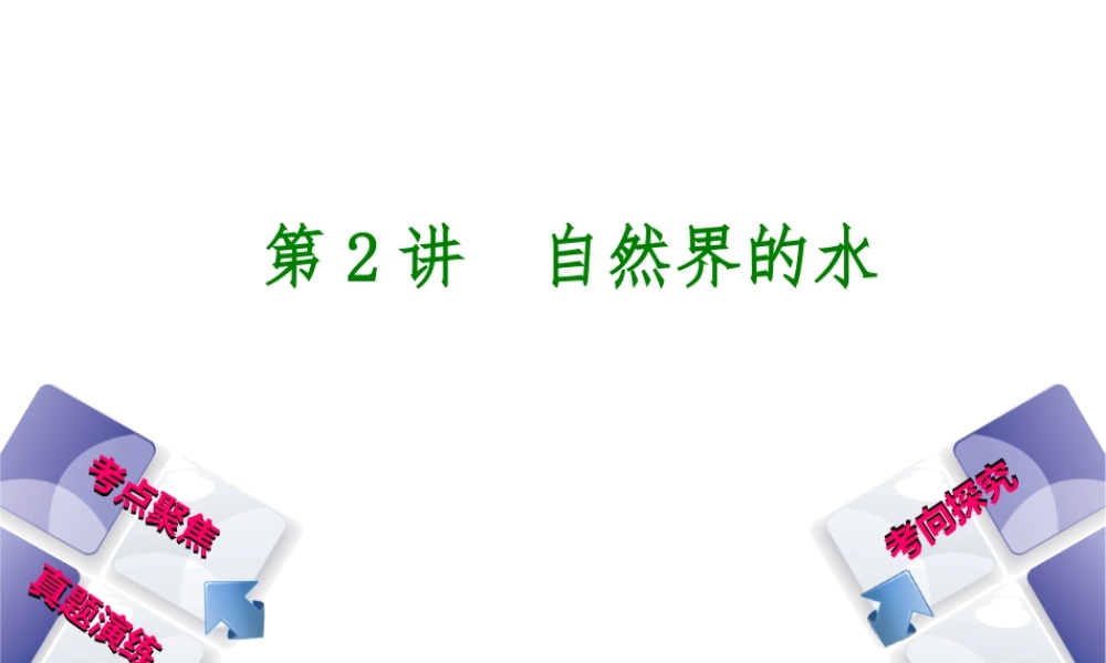 （河北专版）中考化学复习 第2课时 自然界的水课件-人教版初中九年级全册化学课件
