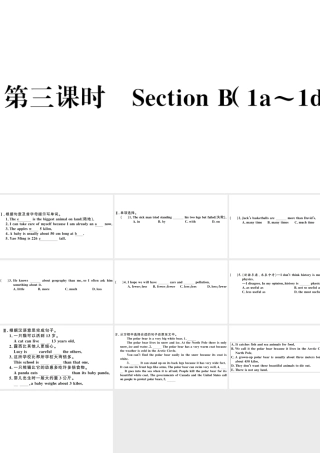 （河南专版）八年级英语下册 Unit 7 What’s the highest mountain in the world第三课时习题课件（新版）人教新目标版-（新版）人教新目标版初中八年级下册英语课件